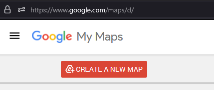 Create a new map on Google MyMaps