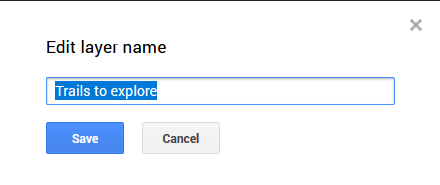 Edit layer name on MyMaps
