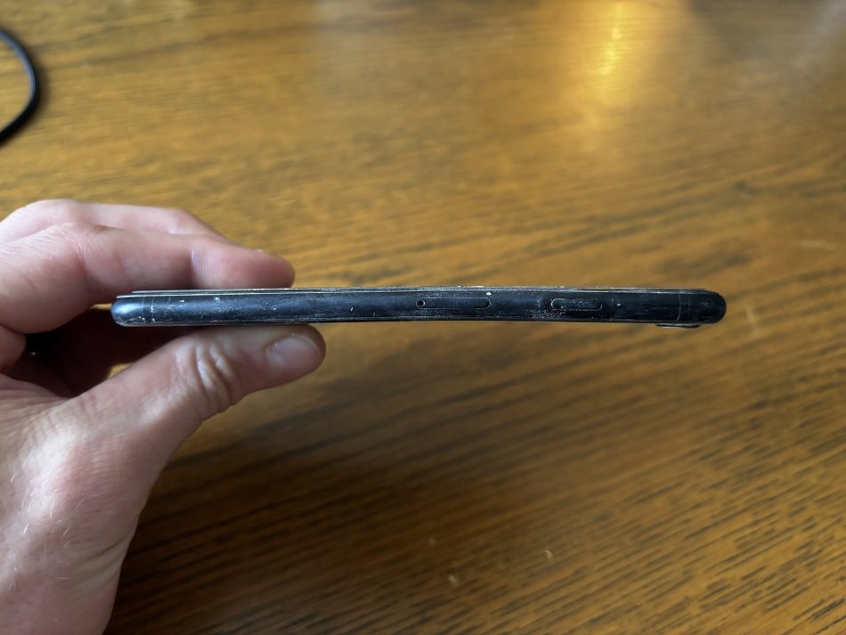 iphone bent on motorcycle ride