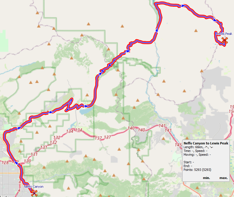 google maps hiking track converted into gps track