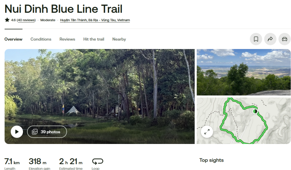 alltrails is a platform for hiking and off-road motorcycle tracks