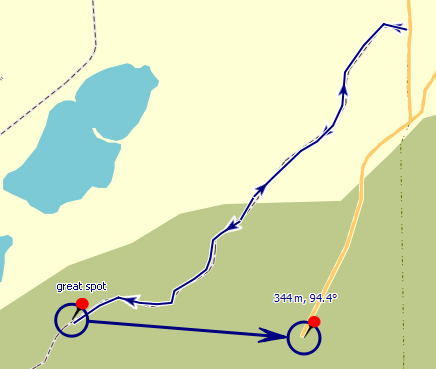 move a waypoint to new location in qmapshack
