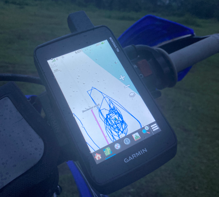 gps track recording on the garmin montana 700