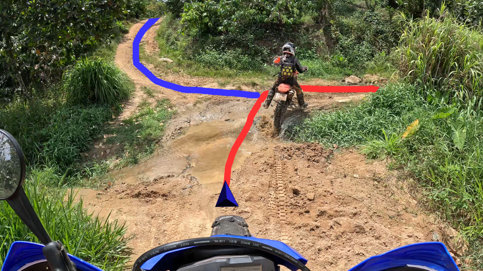 off-road navigation on trail